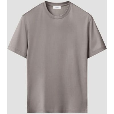 Eton T-Shirt Crew Neck Filo di Scozia Jersey Cotton Grijs / male