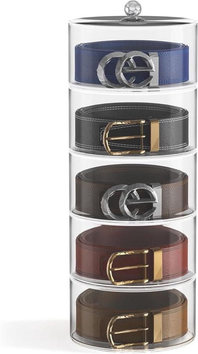 Riem Organizer - Accessoirehouder Koffer - Garderobe Ordening - 5 Lagen Display - Niet gespecificeerd - Acryl