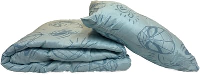 2-1 Kids Dekbed zonder overtrek Dekbed - 140 x 200 + 1 kussensloop 60x70 - Spiderman - Blauw