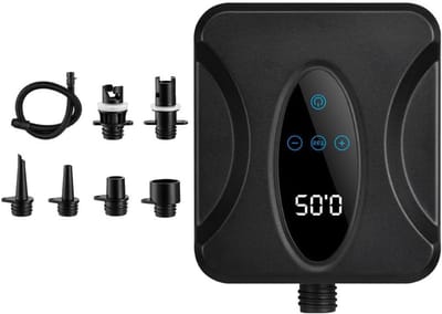 Elektrische Pomp - Hogedruk Pomp - Watersporten Opblazen - Automatische Stopfunctie - 20 PSI - Zwart