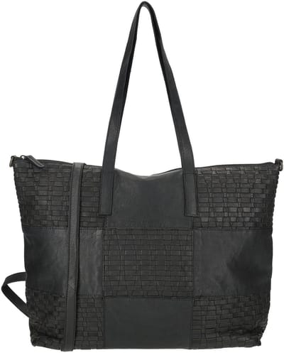 Enrico Benetti Sicily Leren Shopper - Zwart
