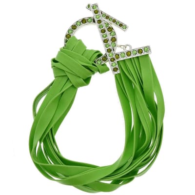 Behave - Groene armband met steentjes - Opvallend bij feestelijke look