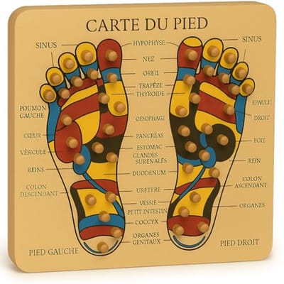 Houten Plank voor Voetmassage en Reflexologie