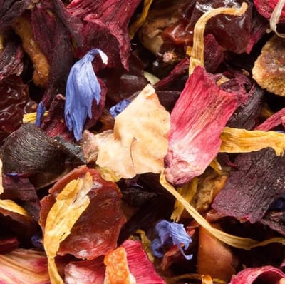 Vruchten thee Samba Dammann 250 gr. - Rozenbottel hibiscus - Volstaat voor 125 koppen - Zonder caffeine