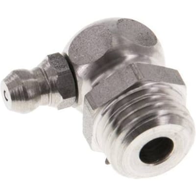 90° Haakse Smeernippel RVS R 1/4 Inch DIN 71412