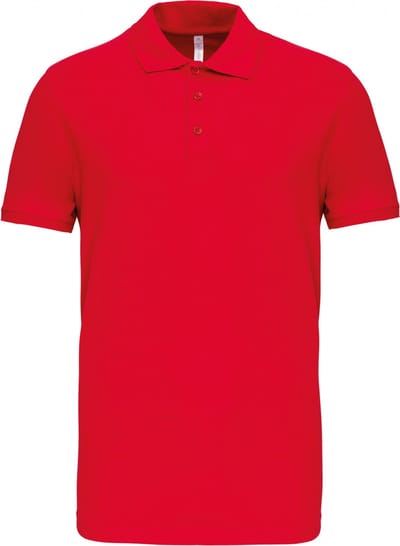 Kariban Piquépolo korte mouwen heren K239 - Red - S