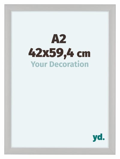 Your Decoration - Fotolijst A2 42x59,4 cm - MDF - Wit Houtnerf - Como