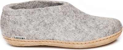 Glerups Schoen met leren zool-Grijs-38