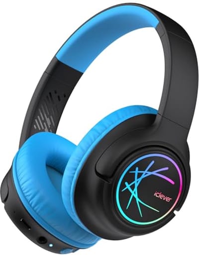 Bluetooth Hoofdtelefoon voor Kinderen met LED-verlichting - Veilig Volumebereik, 43 Uur Speeltijd, Stero Geluid, Bluetooth 5.3