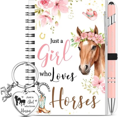 Solidchoice - Cadeauset voor Paardenliefhebbers met Notitieboek en Pen
