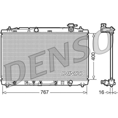 Radiator, motorkoeling DENSO DRM50030