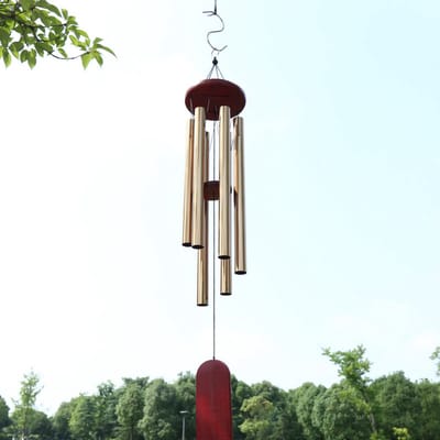 Windgong met 6 pijpen - Perfect voor tuin, terras en huis