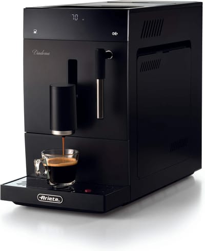 Ariete 1452/01 Diadema - Volautomatisch espressomachine - compact formaat - 19 bar druk - met stoompijpje - zwart