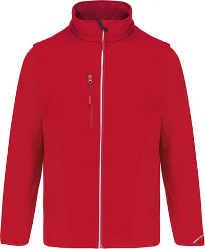 PROACT® Softshell met afritsbare mouwen PA323 - Sporty Red - XS