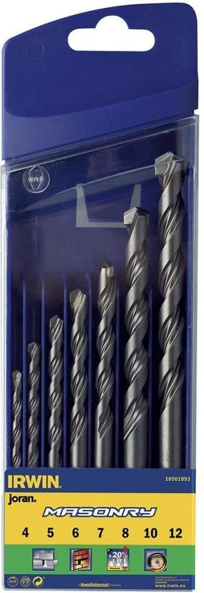 Irwin Borenset Metselwerk 7-delig 4/5/6/7/8/10/12 mm 10501893