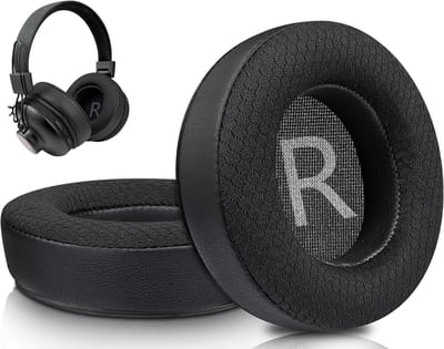 Vervangende 80mm Oorkussens voor House of Marley Positive Vibration 2 Hoofdtelefoons, Geluidsisolerende Earpads met Comfortabele Schuimvoering
