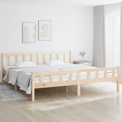 vidaXL - Bedframe - zonder - matras - massief - hout - 160x200 - cm