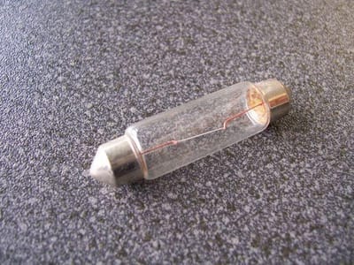 Buislampje 12V/5W 10 stuks binnenverlichting