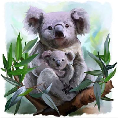 5D diy diamant borduurwerk dier koala foto's van strass diamant schilderij interieur 20X30CM