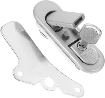 Kastslot - Meubelslot Deurslot - Kasten Beveiligen - Magnetisch Zink Legering - 27x38x10 mm - Zilver