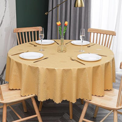 Nieuw Modern Banket Hotel Rond Tafelkleed Meerkleurig Bedrukt Tafelzeil Waterdicht Oliebestendig Wasbare Tafelhoes 200cm round 1pcs