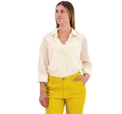 Dockers Original Overhemd Met Lange Mouwen Beige L Vrouw