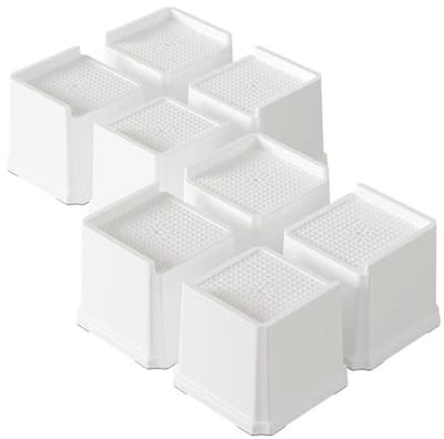 Zware L-vormige meubelverhogers 10 cm - Set van 8 - Ideaal voor banken, stoelen en tafels