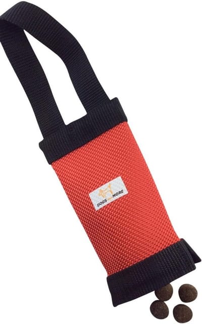 Interactieve Trainingsdummy Hond Klein Formaat met Snackvak - Rood Apporteerspeelgoed