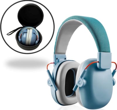Gehoorbescherming voor Kinderen – Ruisonderdrukkende Oorbeschermer SNR 27dB met Draagbare Hoes voor Autisme, Peuters, Kinderen, Geluidsisolatie, Oorkap, Ruisdemping, Concentratie Hulp, Leerhulp, Studeer Hulp