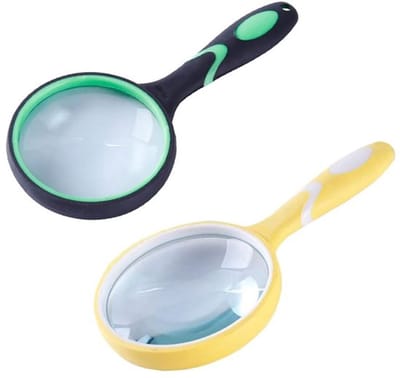 Dailygoods- Vergrootglas 10X - Handheld Loep - Antislip Handvat