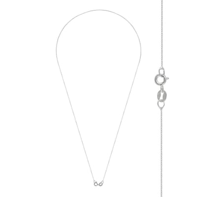 WeLoveSilver - zilveren dames ketting - 925 zilver - kleine schakels - 45 cm