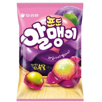 ORION Fruit Core Jelly – 6 smaken assorti (Lychee, Druif, Groene Kiwi, Pruim, Mango, Gouden Kiwi) (27 Opties) #Grapes 67g x 1pcs