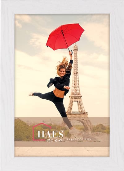 HAES DECO - Houten fotolijst Paris wit voor 1 foto formaat 20x30 - SP001213