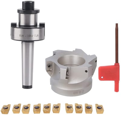 Dailygoody - MT2-FMB27 Vlakfrees - 6-Fluitfrees - Hoogwaardige Freesinzetstukken - 27mm - Spantanghouder - Geschikt voor Freesmachines - 10 Stuks