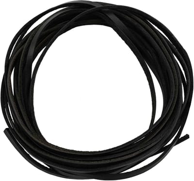 vidaXL - Leren - riem - 1 - Zwart - 500 - x - 0,3 - cm - Leer