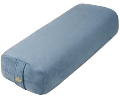 Luxe Fluwelen Yoga Bolster Kussen voor Restorative Yoga - Groot Rechthoekig Ondersteunend Meditatiekussen met Draaggreep - Machinewasbare Hoogwaardige Hoes