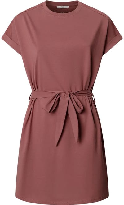 Pepe Jeans Constanza Korte Mouwen Korte Jurk Roze L Vrouw