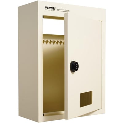 Boîte aux lettres à travers le mur 12,5x6,3x16,9  avec serrure à code Beige