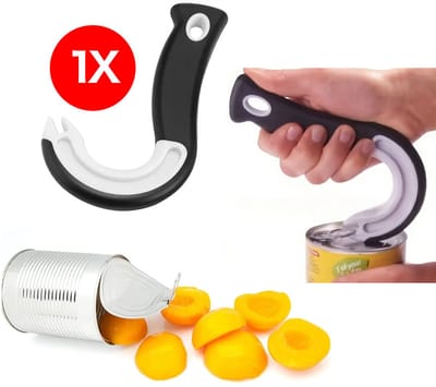 Actie4you® - Opener Met Haakvormig Uiteinde - Handmatige Ergonomische Blikopener - Hulp Opener - Pot & Blikopener