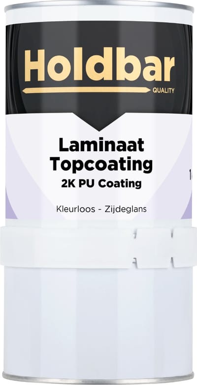 Holdbar Laminaat Topcoating Zijdeglans 1 Kg - Vloerverf - Glashelder - Transparant - Laminaat Verven - Krasvast - UV-bestendig - Vergeelt niet