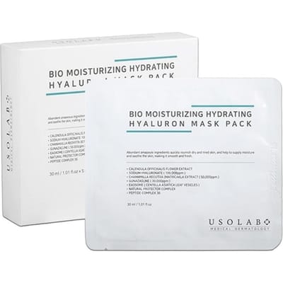 [USOLAB] Masque Hydratant Bio Hyaluronique 30ml*10 Pièces white