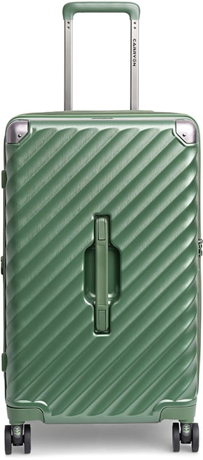 CarryOn Trunk Middenmaat Koffer 67cm – Harde Trolley 83 ltr met expander – TSA-slot – Groen