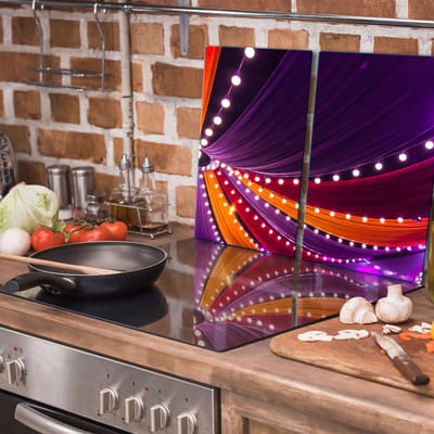 TMK ArtDeko - Snijplank Glas - 30x52 cm - Voor Inductiekookplaten