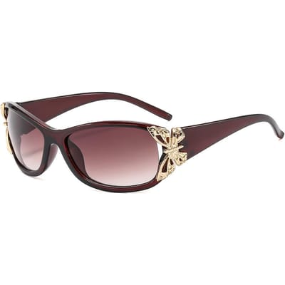 y2k Grote Montuur Vlinder Zonnebrillen dames Voor Mannen Luxe Designer Vintage Zonnebrillen Populair Punk Roze Reis Zonnebrillen UV400 As the picture