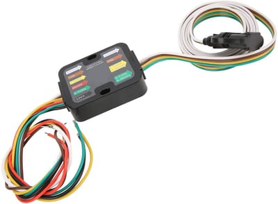 Dailygoods- Achterlichtconverter 4-weg - Trailerconnector - Kunststof - Betrouwbaar - Duurzaam - Kleurgecodeerd - Aanhangerconnector