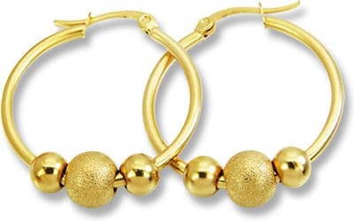 Amanto Oorbellen Deony - 316L Staal  PVD - Bolletjes - ∅39mm