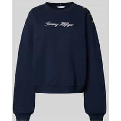 Sweaters Tommy Hilfiger GOLD BTN SCRIPT FLEECE SWTSRT