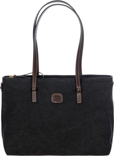 BRIC'S Schoudertas Shopper Sorrento Shopping Bag Vittoria Black Donkergrijs