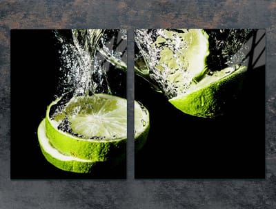 TMK ArtDeko - Serie Limonka - Glazen Beschermplaat - 85x52 cm - Voor Alle Soorten Kookplaten