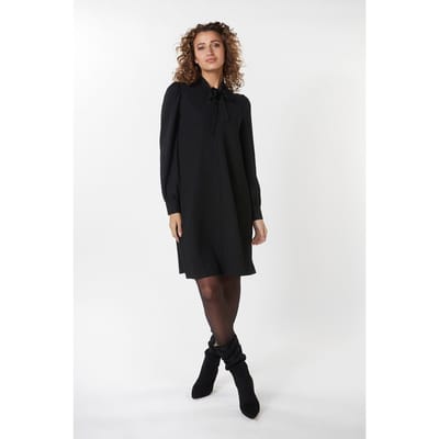 EsQualo Dress Fancy Lurex Black Maat: 34 | Blousejurken Outlet | Dames | Zwart